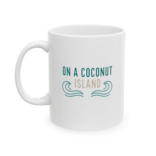 Coconut Island Ceramic Mug, 11oz