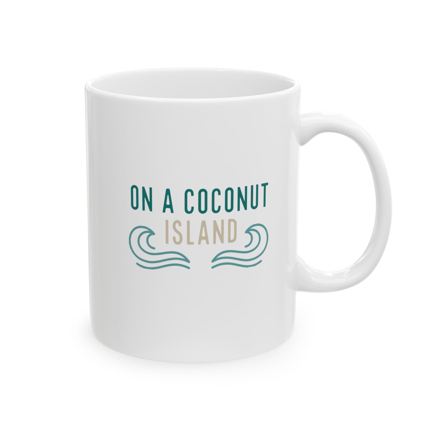 Coconut Island Ceramic Mug, 11oz