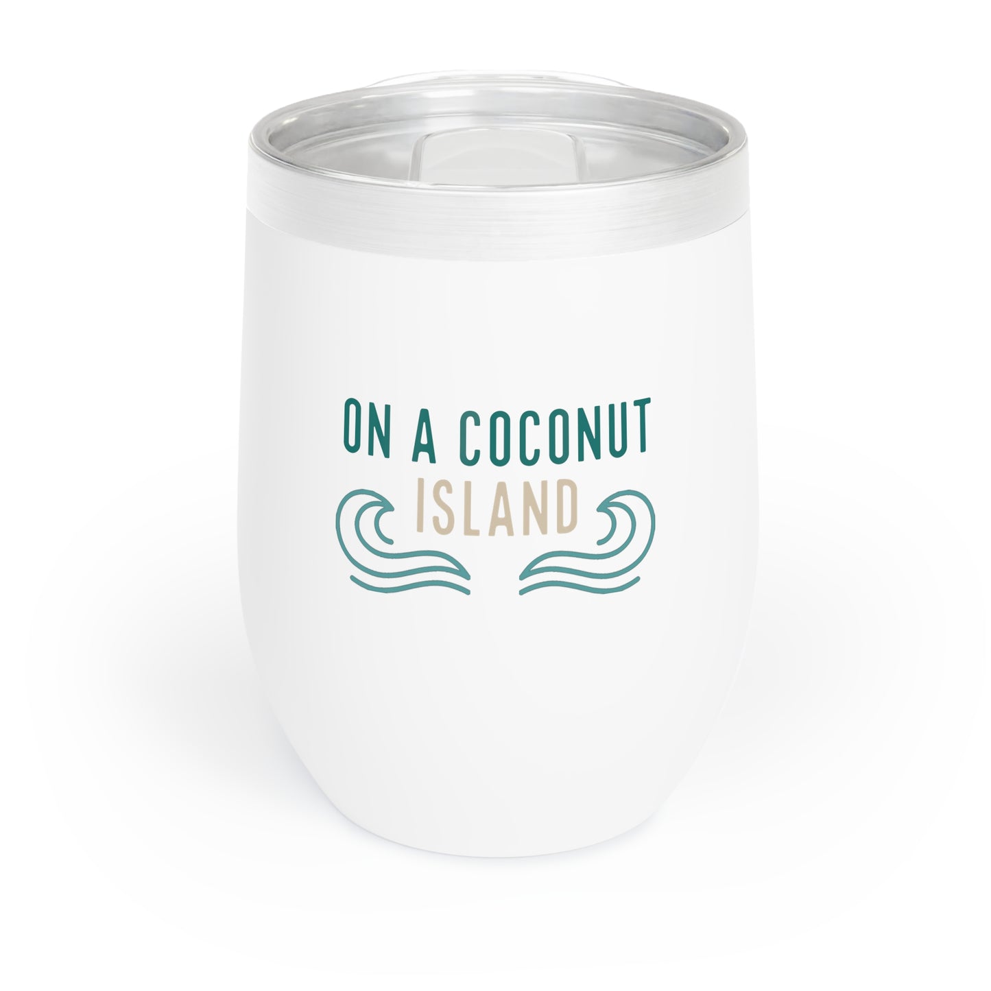 Coconut Island Wine Tumbler, 12 oz